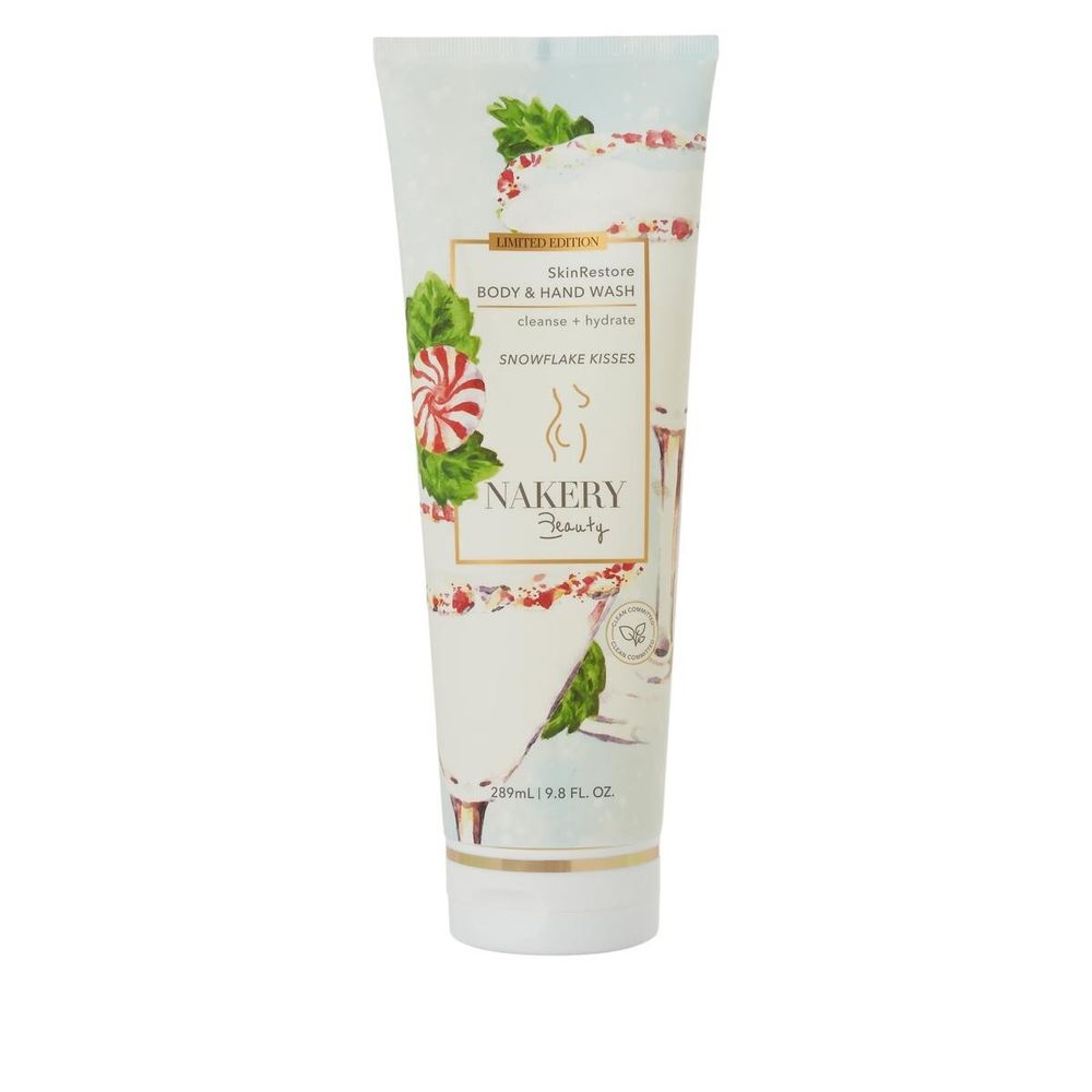 Nakery Beauty Snowflake Kisses SkinRestore Body & Hand Wash Cleanse+Hydrate 9.8