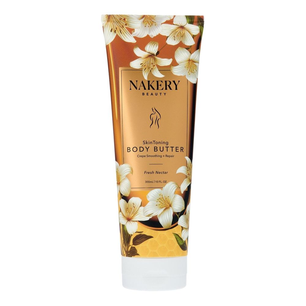 Nakery Beauty Fresh Nectar Skin Toning Body Butter 10 oz Crepe Smoothing Sealed
