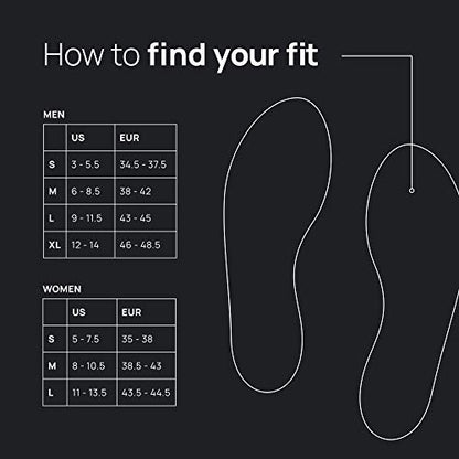 Naboso Activation Sensory Insole, Thin Men's and Women's Textured Anti-Fatigue Shoe Inserts That Best Stimulate The Feet to Improve Posture, Balance, and Foot Strength.