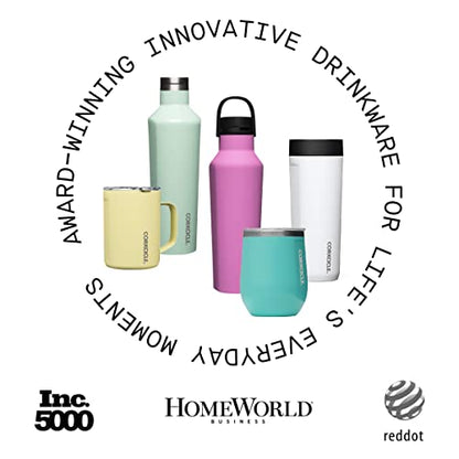 Corkcicle Triple Insulated Coffee Mug with Lid and Handle, Jade Camo, 16 oz – Stainless Steel Travel Mug Keeps Beverages Hot for 3+ Hours – Non-Slip, Easy-Grip, Spill-Resistant Tumbler