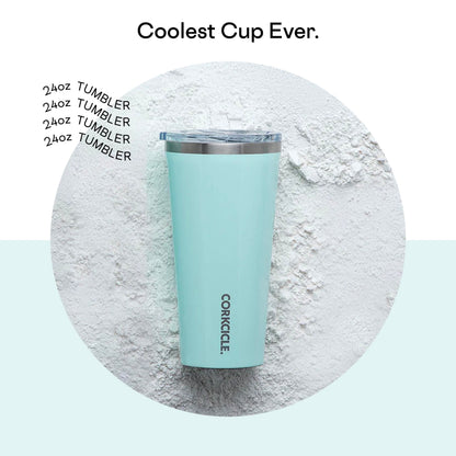 Corkcicle Tumbler Insulated Stainless Steel Bottle/Thermos, 16 oz, Brushed Copper