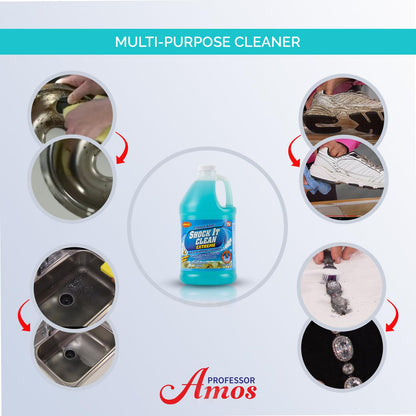 Professor Amos' Shock It Clean 64oz. All Purpose Concentrate Cleaner, Make 128 Bottles Sparkling Seashore
