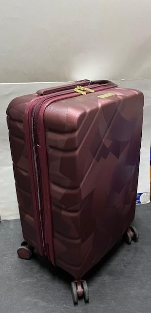 Samantha Brown 22" Hardside Carry-On, Metallic Burgundy