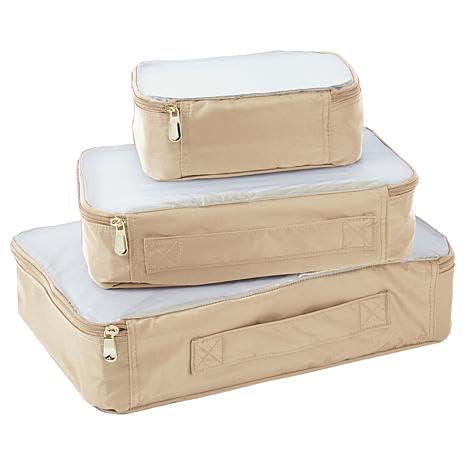Samantha Brown 3-piece Packing Cubes (Mellow Buff), S7818-67-3C
