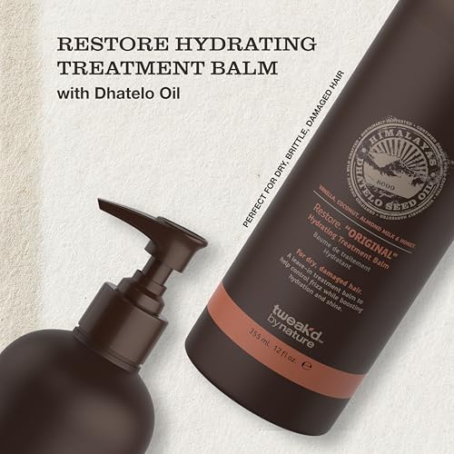 Tweak’d by Nature - Restore Hydrating Treatment Balm, for Men and Women, Controls Frizz and Moisturizes Hair for Soft Feel and Healthy Shine, Cruelty Free