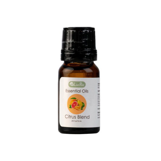 LivePure Essential Oils Variety 3 Pack - Eucalyptus, Citrus Blend, Lavender, 10ml