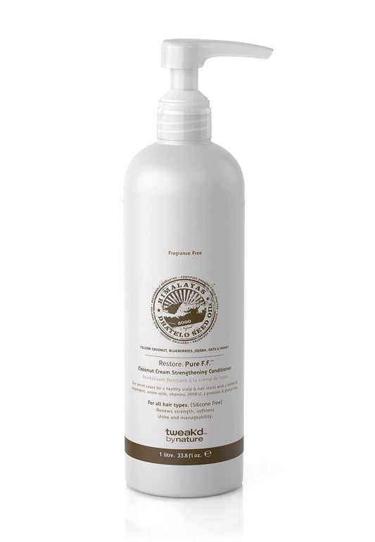 Restore. Pure F.F. Coconut Cream Strengthening Conditioner Fragrance Free 33.8 fl oz.