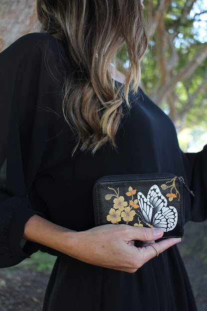Anna by Anuschka Women's Hand-Painted Genuine Leather Organizer Wallet