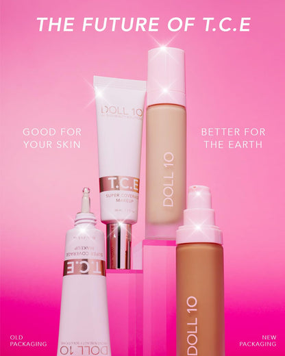 T.C.E This Covers Everything Super Coverage Serum Makeup with Peptides - Skincare/Makeup Hybrid Full Coverage Color Correcting