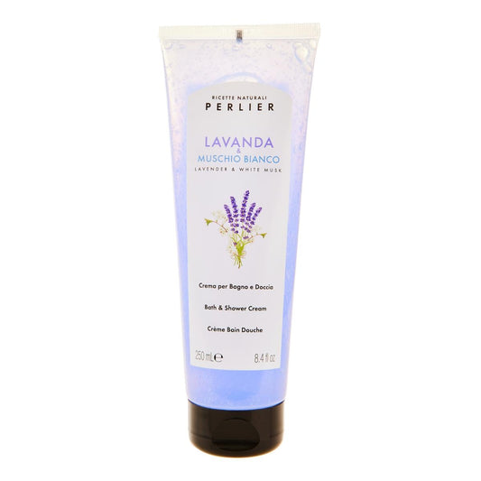 Perlier Bath and Shower Cream Lavender & White Musk 8.4 fl oz
