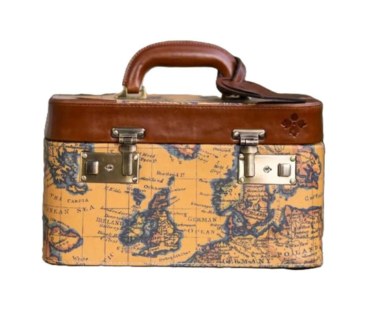 Patricia Nash Paradiso Train Case - European Map -