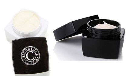 Signature Club A By Adrienne Double Hyaluronic 1000 an Ounce of Gold Volumizing Day Cream with SPF 30+ 1 Oz. & Rapid Transport C Infused Night Creme 1.7oz Bundle Full Sizes