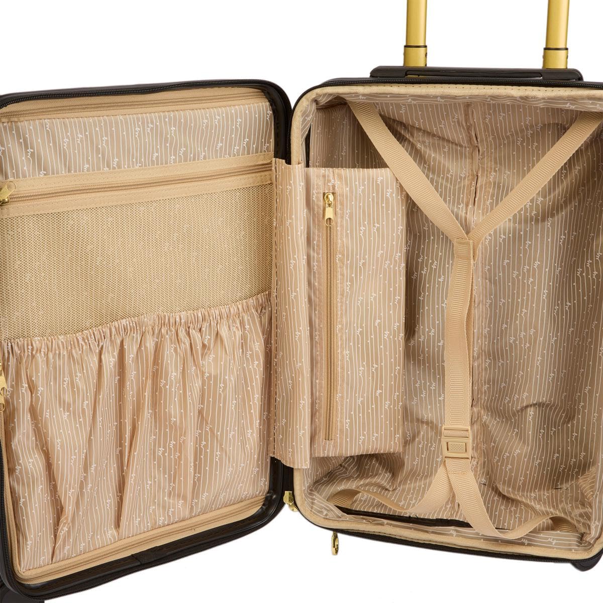 Samantha Brown 22" Hardside Carry-On, Metallic Blue