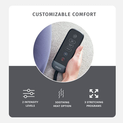 HoMedics Body Flex Mini Stretch Mat with Heat, Stretching Programs, 2 Intensity Levels, Improve Posture, Release Tension, AC Adaptor, Home Relaxation, Lie-Down Pad, Programmable