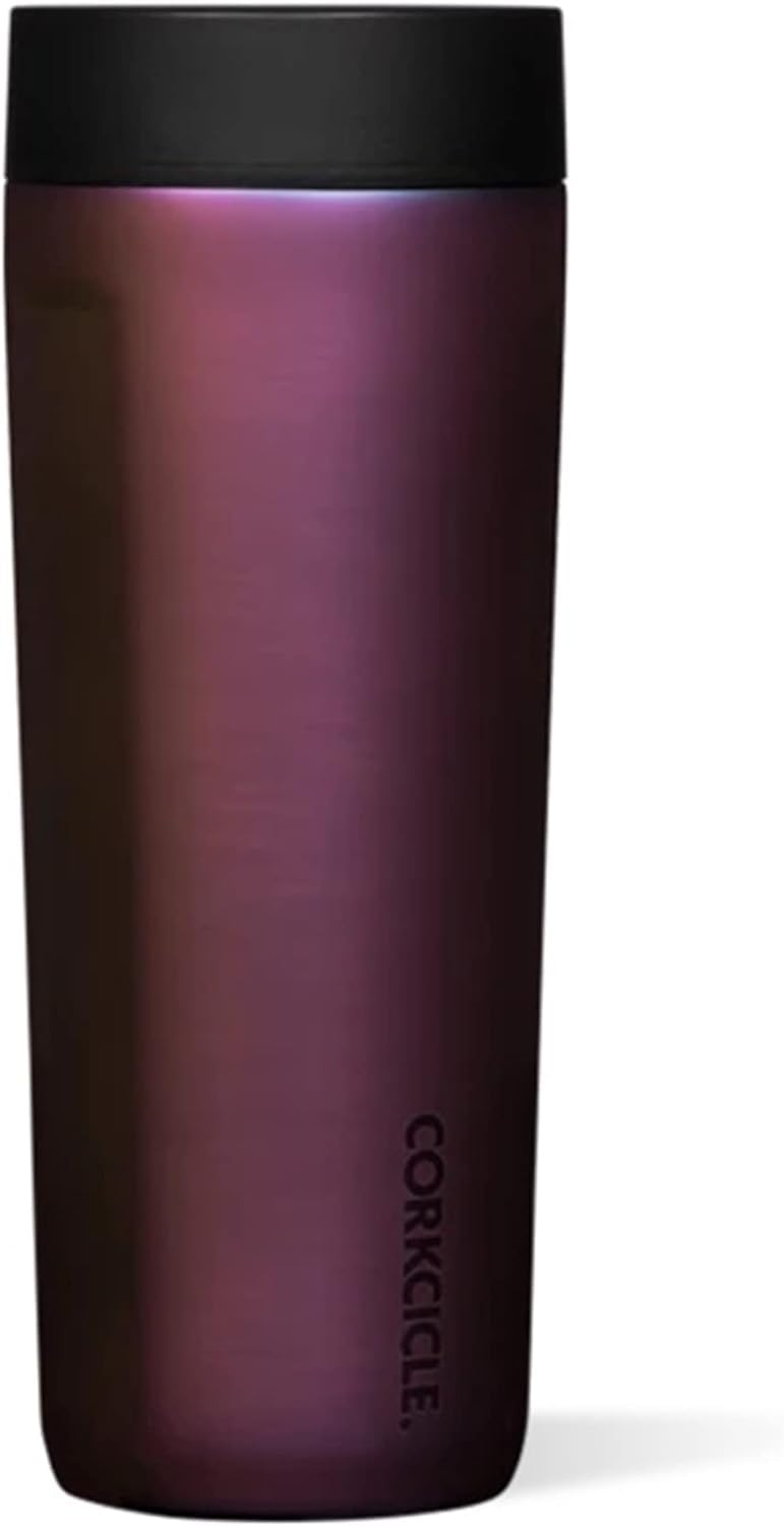 Corkcicle Commuter Cup Insulated Stainless Steel Leak Proof Travel Coffee Mug Keeps Beverages Cold for 9 Hours and Hot for 3 Hours, Nebula, 17 oz