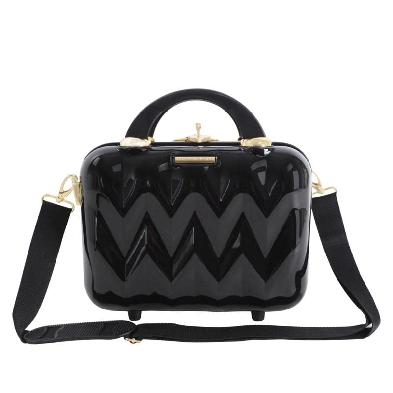 Marcy McKenna 2-in-1 Essential Milan Hardside Beauty Case - Rose Gold Marble, 12''L x 6.5''W x 9.25''H(743-060)