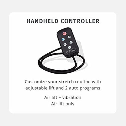 Homedics Lumbar Lift Back Stretcher with Vibration Massage and Soothing Heat, Air Lift Technology, Adjustable Intensity, 2 Auto Programs, Compact and Portable, Increases Flexibility, Relieves Pain
