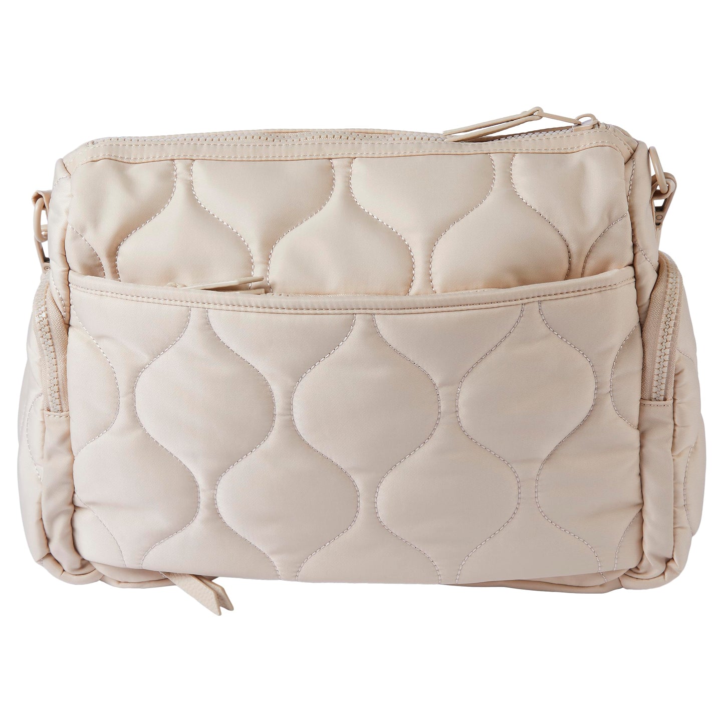 Samantha Brown To-Go Quilted Cargo Crossbody, Black