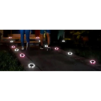 Bell and Howell Mosaic Solar Disk Lights 6-Pack - Tan, 0.83''H x 4.53'' Diameter each (732-725)