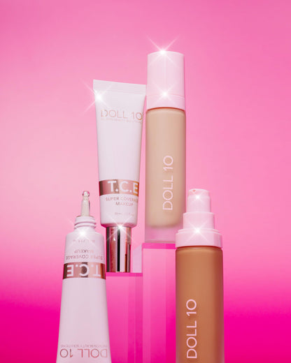 T.C.E This Covers Everything Super Coverage Serum Makeup with Peptides - Skincare/Makeup Hybrid Full Coverage Color Correcting