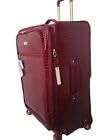 Samantha Brown 30" Exp Spinner luggage - Durable croco-embossed PVC - Burgundy -