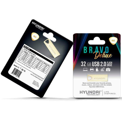 32GB Bravo Deluxe USB 2.0 Gold,