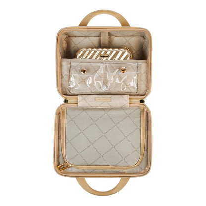 Marcy McKenna Hamptons Beauty Case Bundle - (1) Big and (1) Mini, Leopard