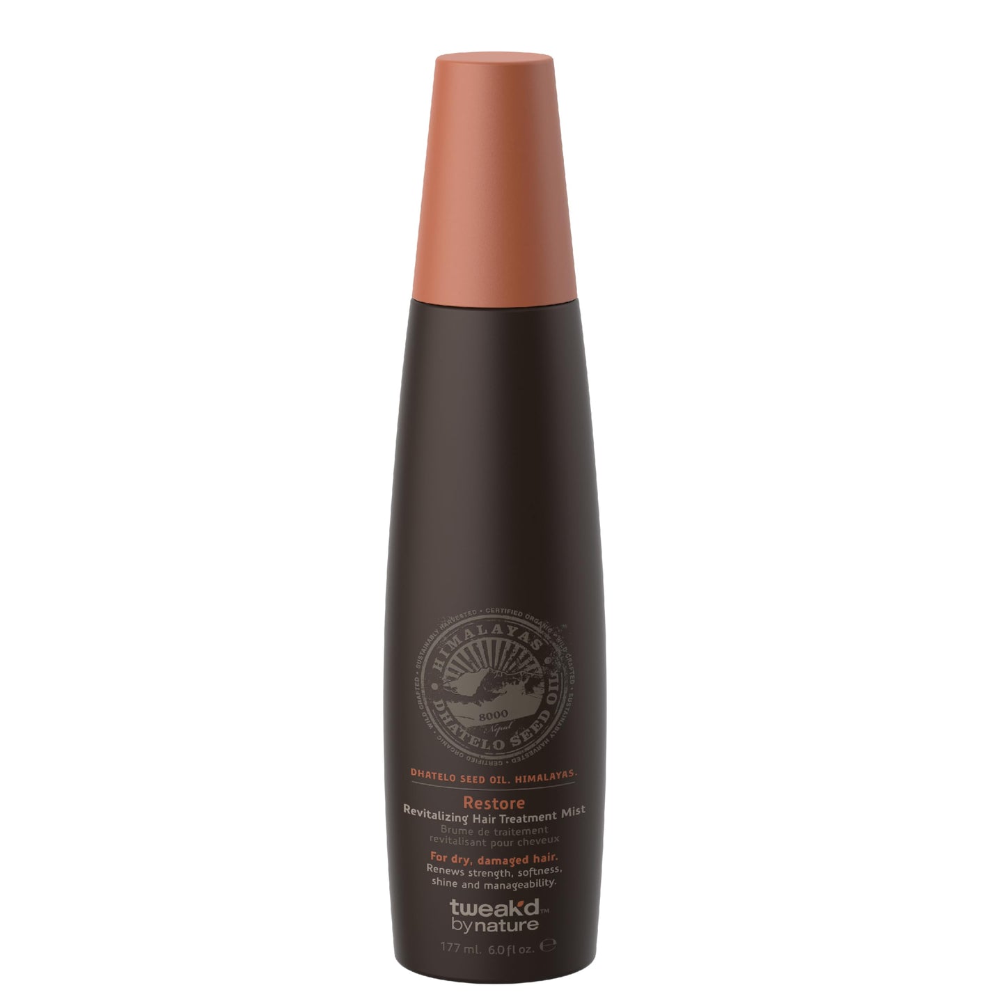 Tweak’d by Nature - Restore Revitalizing Hair Treatment Mist, Strengthens and Protects Hair for Soft Feel and Healthy Shine, Cruelty Free