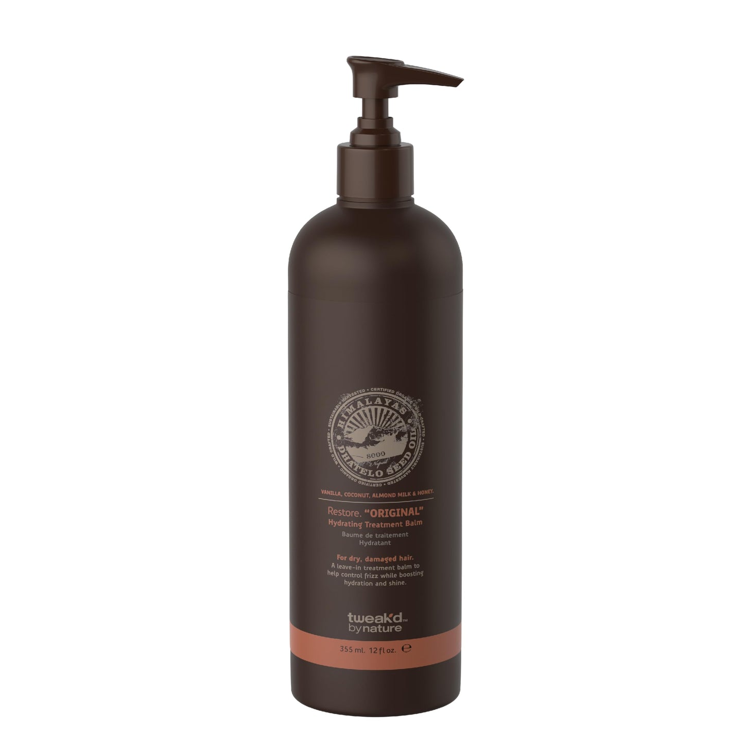 Tweak’d by Nature - Restore Hydrating Treatment Balm, for Men and Women, Controls Frizz and Moisturizes Hair for Soft Feel and Healthy Shine, Cruelty Free