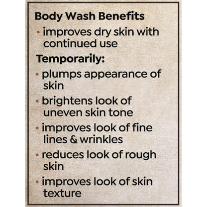 Tweak'd by Nature Agua de Coco Body Wash, Nourishing and Brightening, Sunkissed Coconut Scent, with Ceramides, Niacinamide, and Hyaluronic Acid