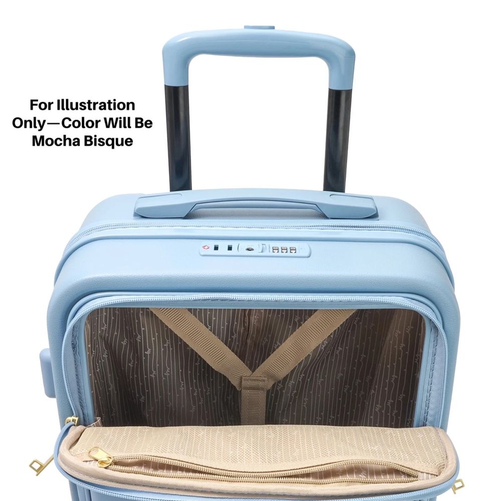 Samantha Brown Frontload 22" Hardside Carry-On with Antitheft Lock - Denim Blue