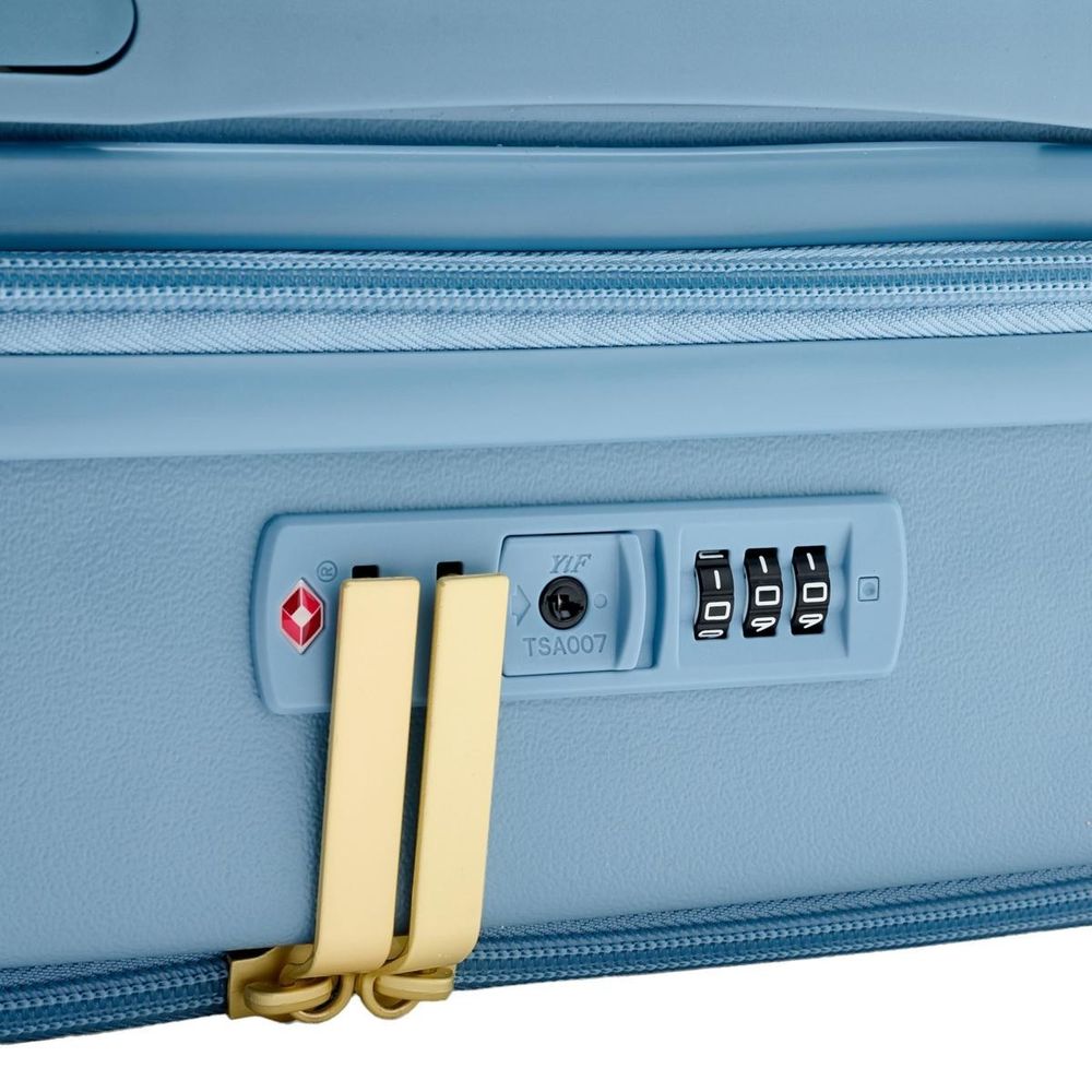 Samantha Brown Frontload 22" Hardside Carry-On with Antitheft Lock - Denim Blue