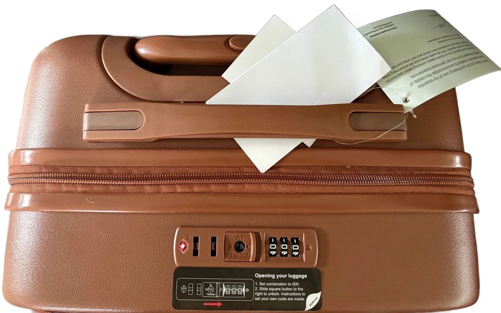 Samantha Brown Frontload 22" Hardside Carry-On with Antitheft Lock - Mocha Bisque
