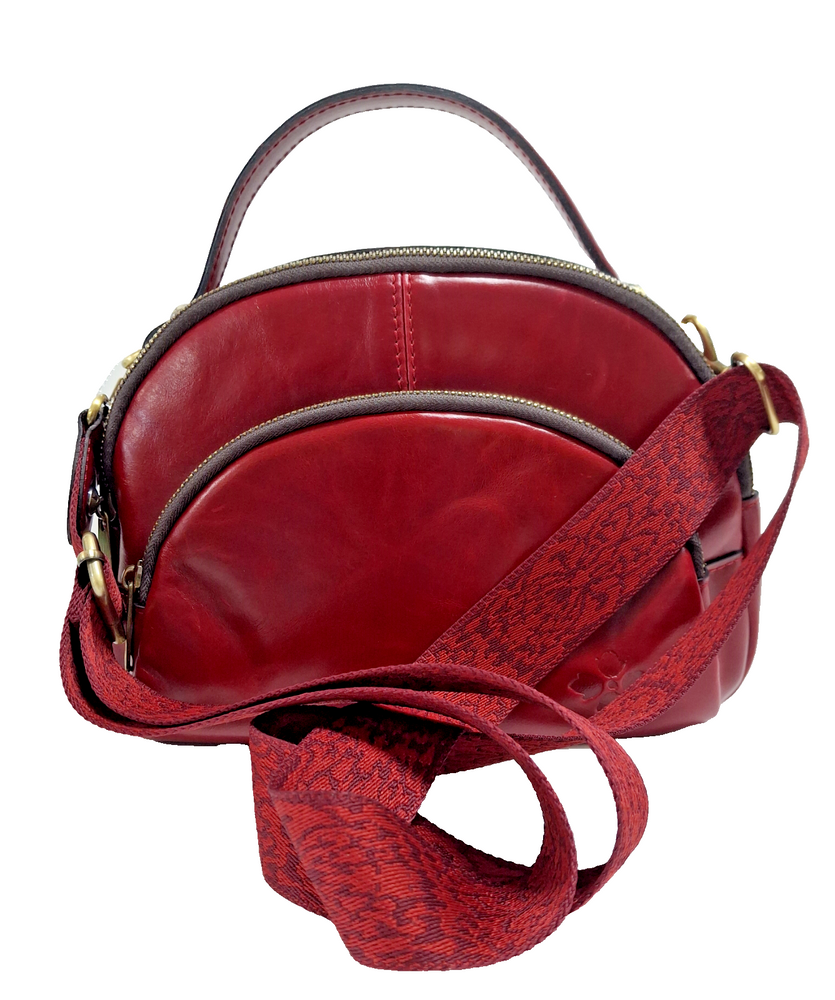 Patricia Nash Top Handle Crossbody - The Delphia - Rubby Red - New