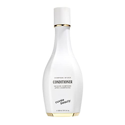 Cuvee Conditioner - 10 fl oz - Softens, Strengthens, Hydrates & Protects Hair - Includes Hyaluronic Acid - Champagne-Infused Formula with Resveratrol & Ceramides - Color Safe