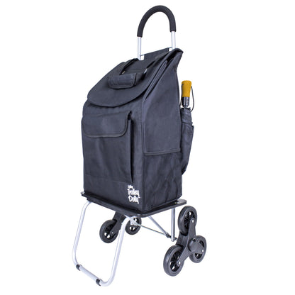dbest products Stair Climber Bigger Trolley Dolly, Grocery Shopping Foldable Cart Condo Apartment