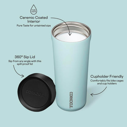 Corkcicle Commuter Cup Travel Mug with 360° Sip Lid