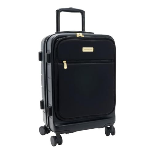Samantha Brown Frontload 22" Hardside Carry-On with Antitheft Lock—Black