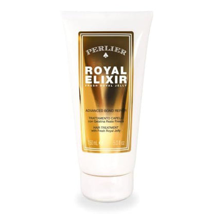 Perlier Royal Elixir Advanced Bond Repair Hair Treatment with Organic Honey and Fresh Royal Jelly, Repairs Damaged Hair, 5 oz.