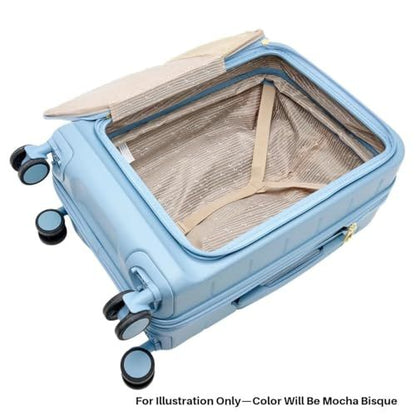 Samantha Brown Frontload 22" Hardside Carry-On with Antitheft Lock - Mocha Bisque