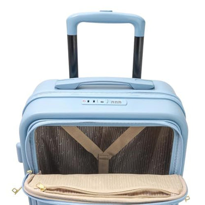 Samantha Brown Frontload 22" Hardside Carry-On with Antitheft Lock - Denim Blue