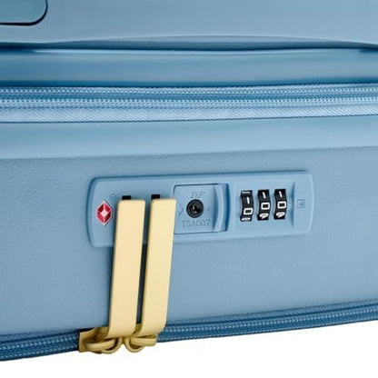 Samantha Brown Frontload 22" Hardside Carry-On with Antitheft Lock - Denim Blue