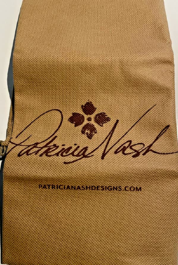 Patricia Nash Alessa Leather Crossbody Bag Black w/Dustbag