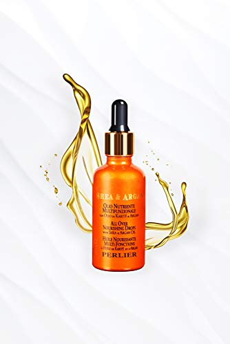 Perlier All Over Nourishing Drops with Shea Butter and Argan Oil, 1.6 fl. oz.