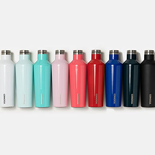 Corkcicle Snowdrift Insulated Bottle, Stainless Steel, White, 47 cl