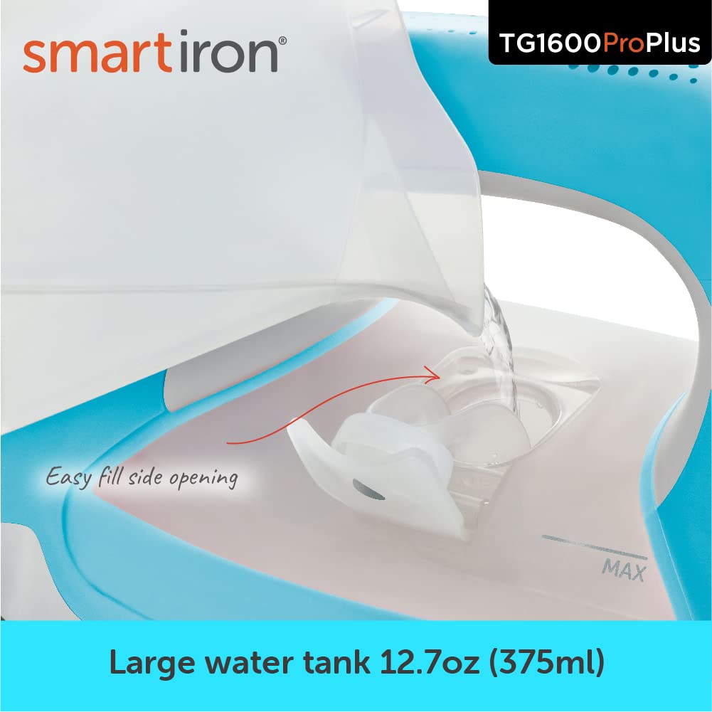 Oliso TG1600 Pro Plus 1800 Watt SmartIron with Auto Lift - for Clothes, Sewing, Quilting and Crafting Ironing | Diamond Ceramic-Flow Soleplate Steam Iron