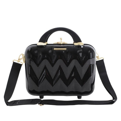 Marcy McKenna 2-in-1 Essential Milan Hardside Beauty Case - Black 12inchL x 6.5inchW x 9.25inchH 743-060 0