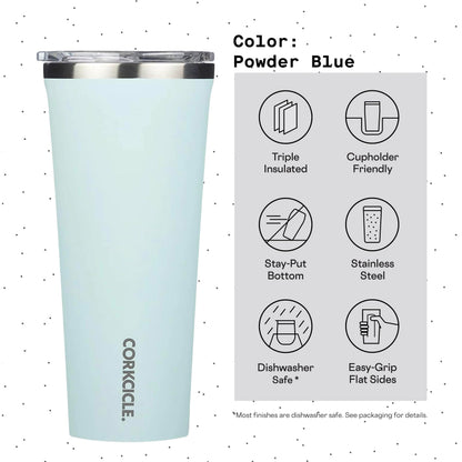 Corkcicle Tumbler Insulated Stainless Steel Bottle/Thermos, 16 oz, Brushed Copper