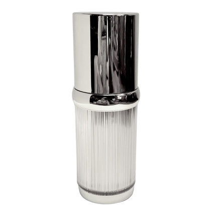 Marcy McKenna Luxury Airless Travel Toiletry Bottle with Clear Vinyl Pouch, Leakproof Airless Technology, TSA Approved, Dispenser Bottle Set of 8