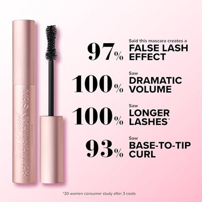 Too Faced Better Than Sex Volumizing Mascara | Volume, Length + Peptides